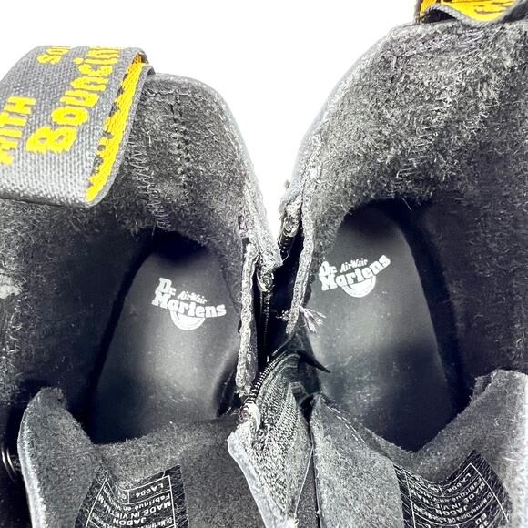 Dr. Martens Black Leopard Jadon Boots 7/38 - Picture 6 of 11